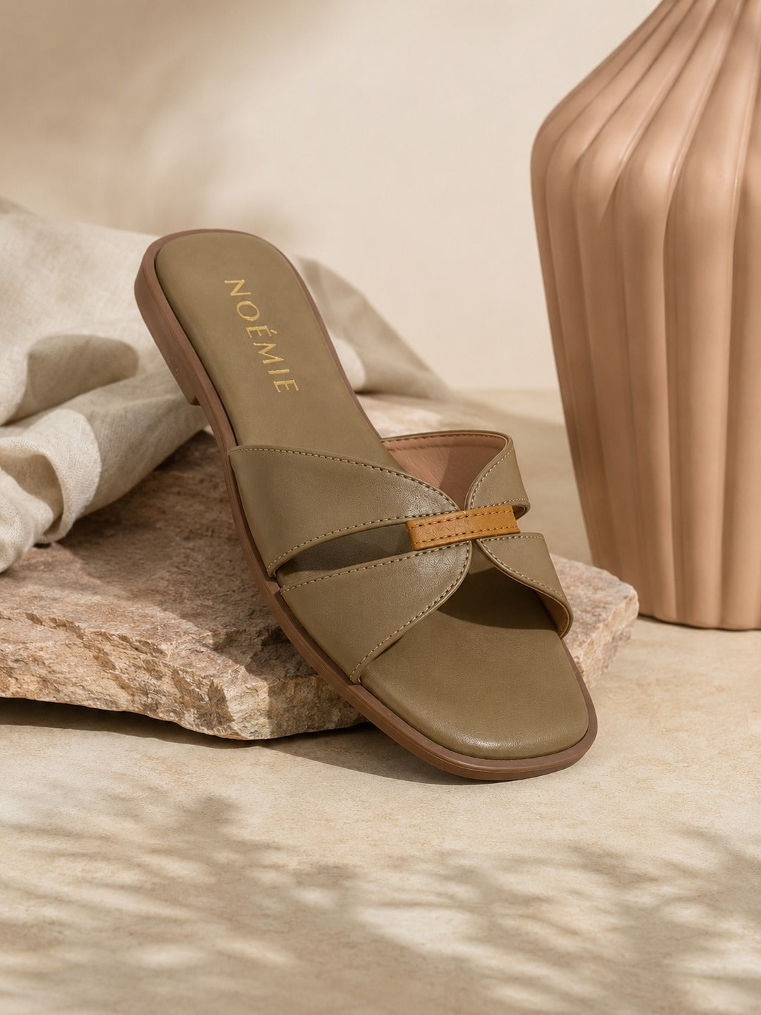 Colette Cross-Strap Slides
